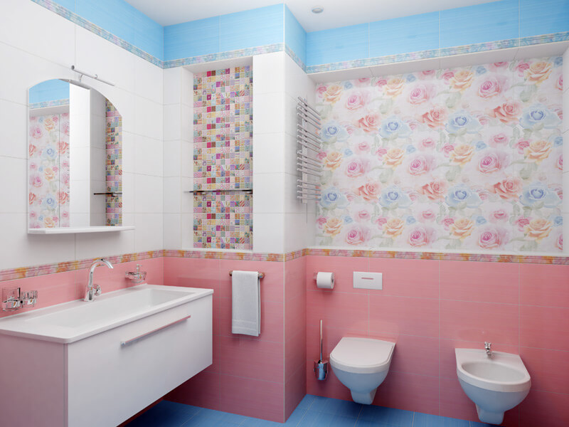 Фото в интерьере для ванной Ceradim Bouquet