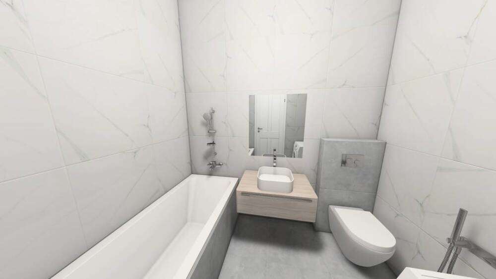 Фото в интерьере для ванной Ceramo Stone Group Матовый 60x60
