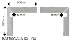 Спецэлементы Спецэлемент Cerdomus 72837 Baita Battiscala Sx Tortora (set 2pz) 4.8х50 — фото 2