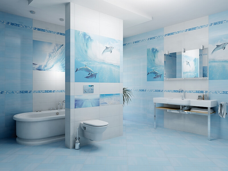 Фото в интерьере для ванной Cerrol  Porto Dolphins
