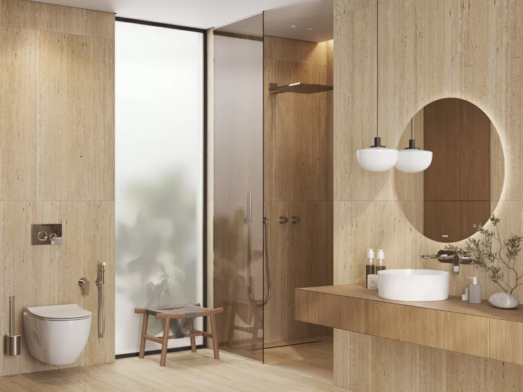 Фото в интерьере Cersanit Travertino