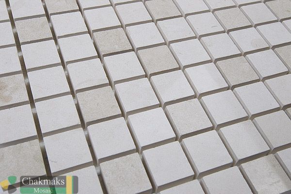 Каменная Chakmaks Anatolian Stone 23x23 Мозаика из лаймстоуна (23х23*10 мм) AERO OLE — фото 3