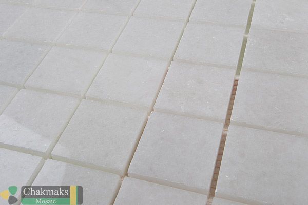 Мраморная Chakmaks Anatolian Stone 50x50 Мозаика из мрамора (50х50*10 мм) BIANCO NEVE — фото 3