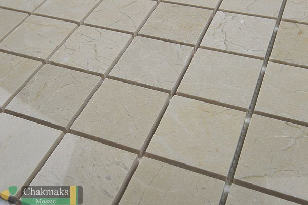 Мраморная Chakmaks Anatolian Stone 50x50 Мозаика из мрамора (50х50*10 мм) CREAM PINO — фото 3