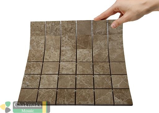 Мраморная Chakmaks Anatolian Stone 50x50 Мозаика из мрамора (50х50*10 мм) EMPERADOR LIGHT — фото 2