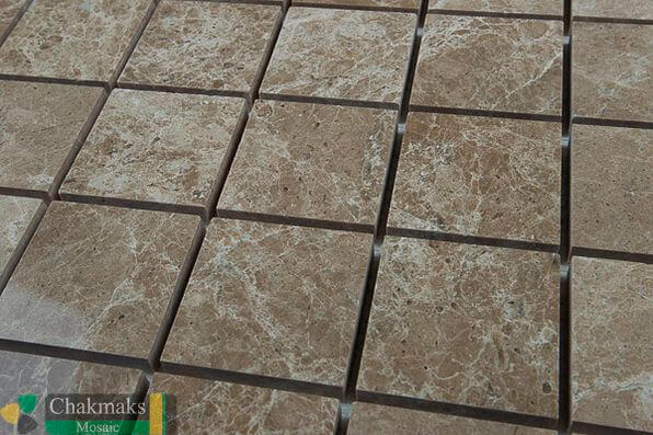 Мраморная Chakmaks Anatolian Stone 50x50 Мозаика из мрамора (50х50*10 мм) EMPERADOR LIGHT — фото 3