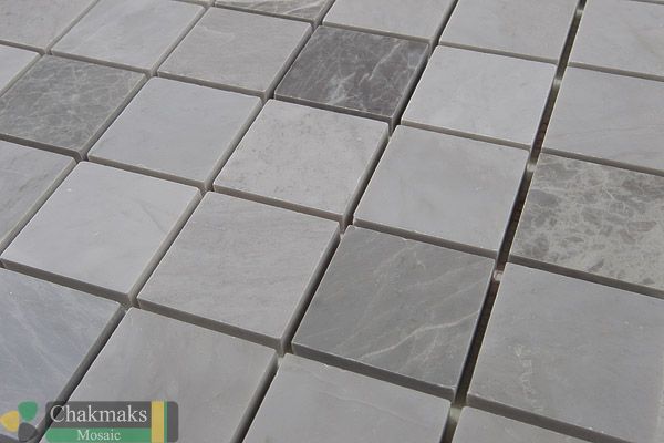 Мраморная Chakmaks Anatolian Stone 50x50 Мозаика из мрамора (50х50*10 мм) ICE-NORDIC GREY — фото 3