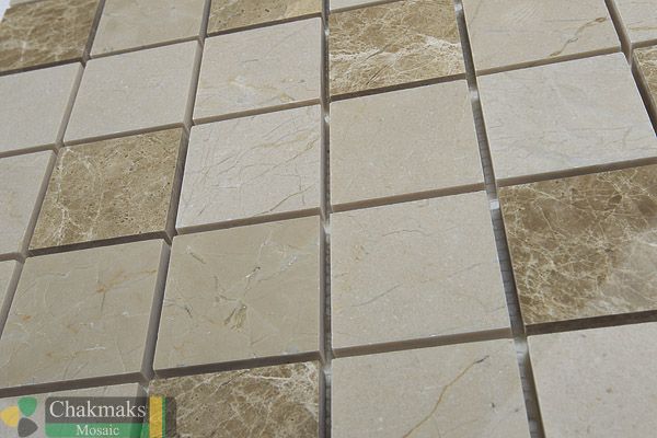 Мраморная Chakmaks Anatolian Stone 50x50 Мозаика из мрамора (50х50*10 мм) PINO EMPERADOR — фото 3