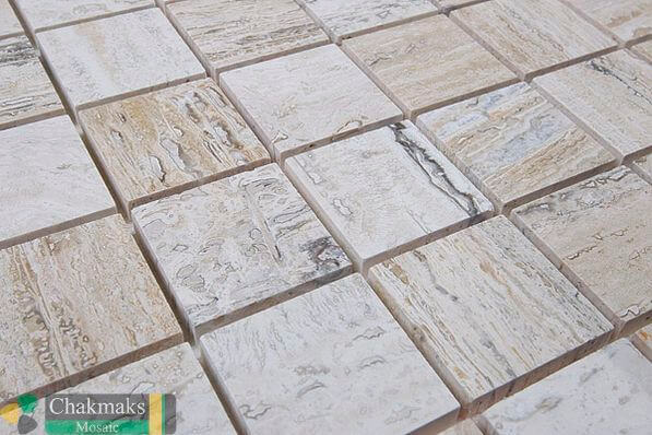 Мраморная Chakmaks Anatolian Stone 50x50 Мозаика из мрамора (50х50*10 мм) VANILLA WOOD — фото 3