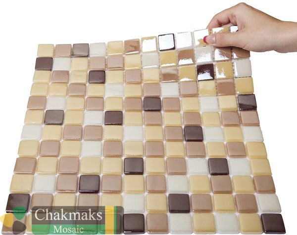 Chakmaks Glass 23 Mix 16 стеклянная мозаика 30x30 — фото 2