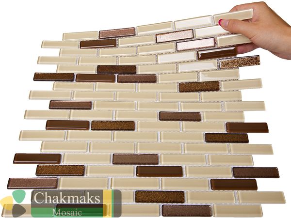 Chakmaks Krista 15*62*4 Flora стеклянная мозаика — фото 2