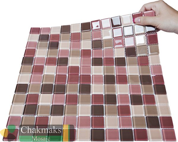 Chakmaks Krista 23*23*4 Megan стеклянная мозаика — фото 2