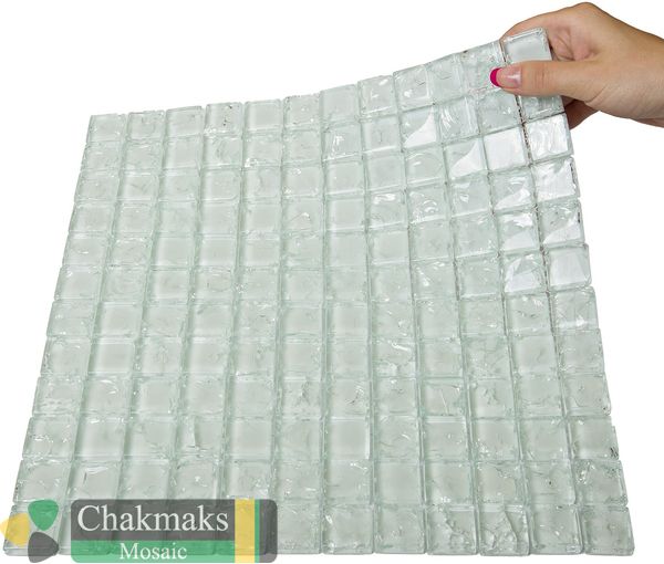Chakmaks Krista 23*23*8 Amber стеклянная мозаика — фото 2