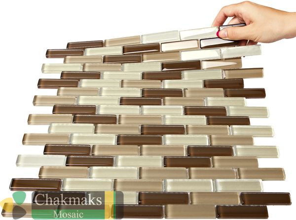 Chakmaks Krista Adela 4 mm стеклянная мозаика 30x30 — фото 2