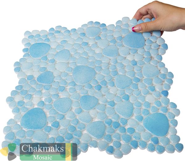 Chakmaks Pebble D.205 стеклянная мозаика 30x30 — фото 2