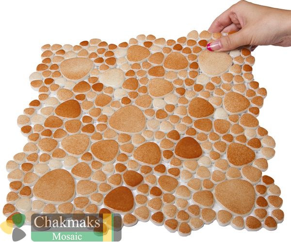 Chakmaks Pebble D.210 стеклянная мозаика 30x30 — фото 2