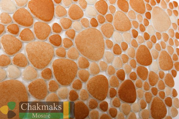 Chakmaks Pebble D.210 стеклянная мозаика 30x30 — фото 3