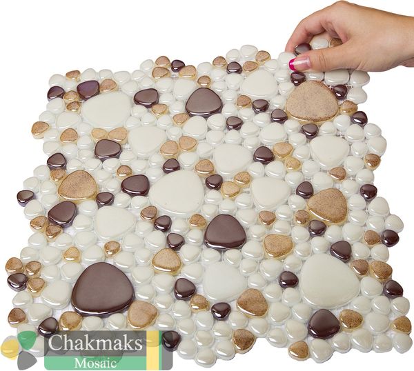 Chakmaks Pebble G 202 стеклянная мозаика 30x30 — фото 2