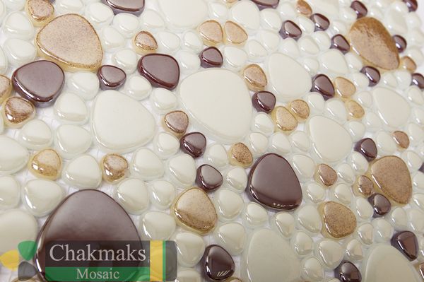 Chakmaks Pebble G 202 стеклянная мозаика 30x30 — фото 3
