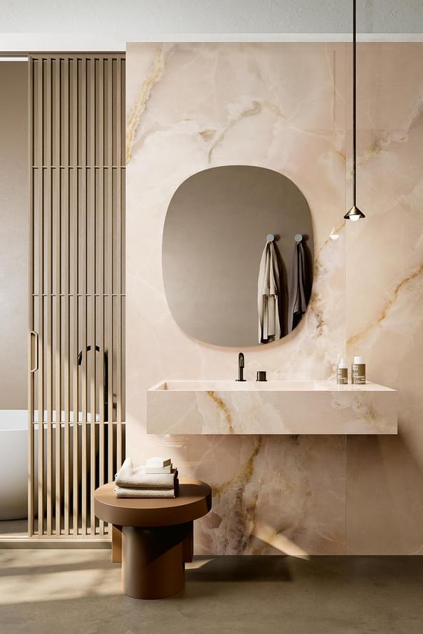 Фото в интерьере для ванной COEM Ceramiche Onice Effect