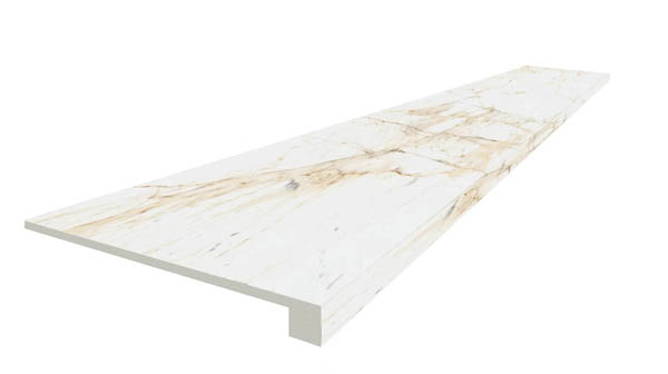 Керамогранитные ColiseumGres Фронтальная ступень CANOVA WHITE SCAL. FRONT (620070002817) 33x120