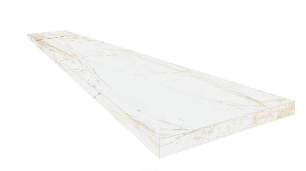 Керамогранитные ColiseumGres Угловая ступень CANOVA WHITE SCAL. ANG.DX правая (620070002820) 33x120