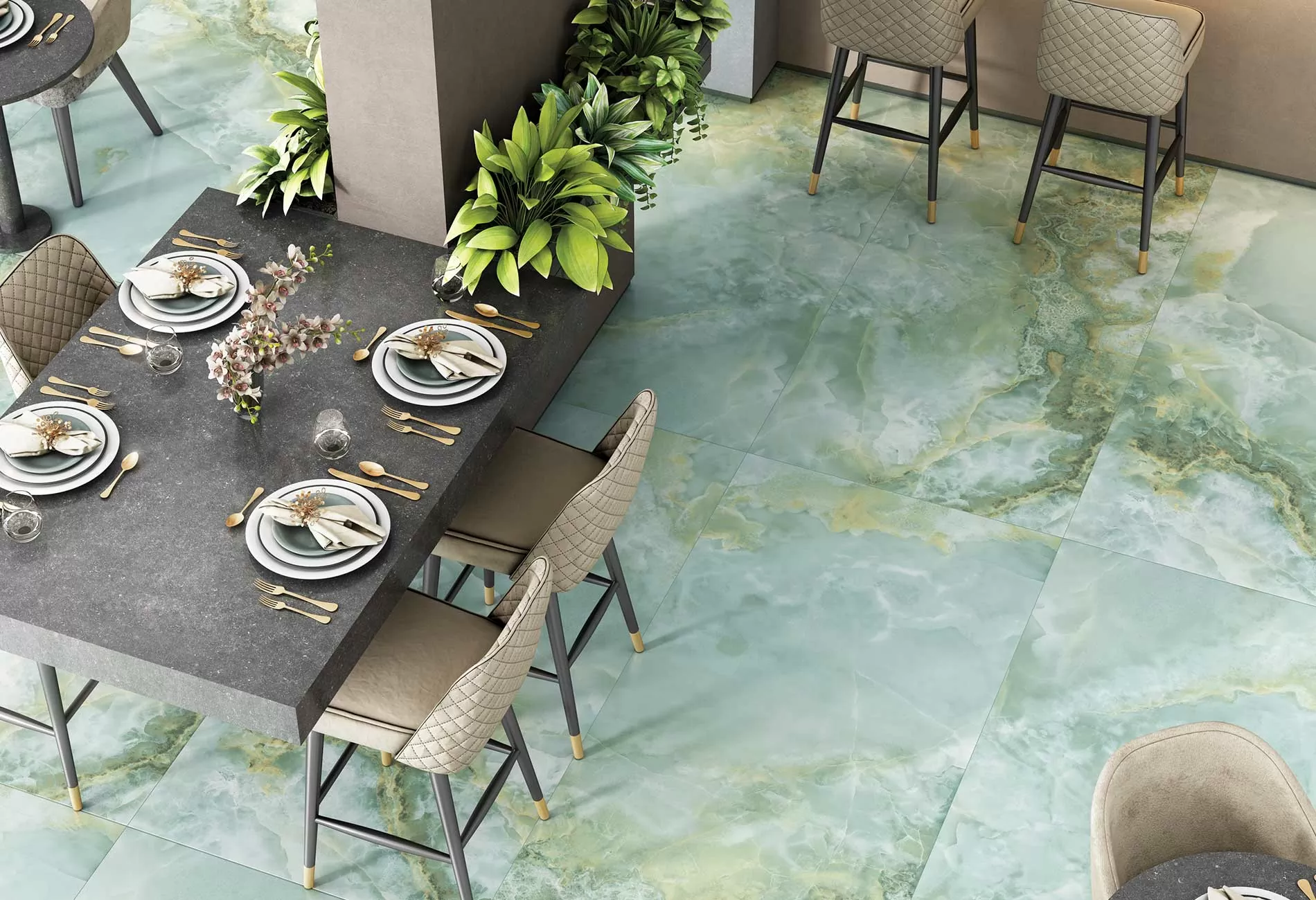 Фото в интерьере Colortile Onyx Verde