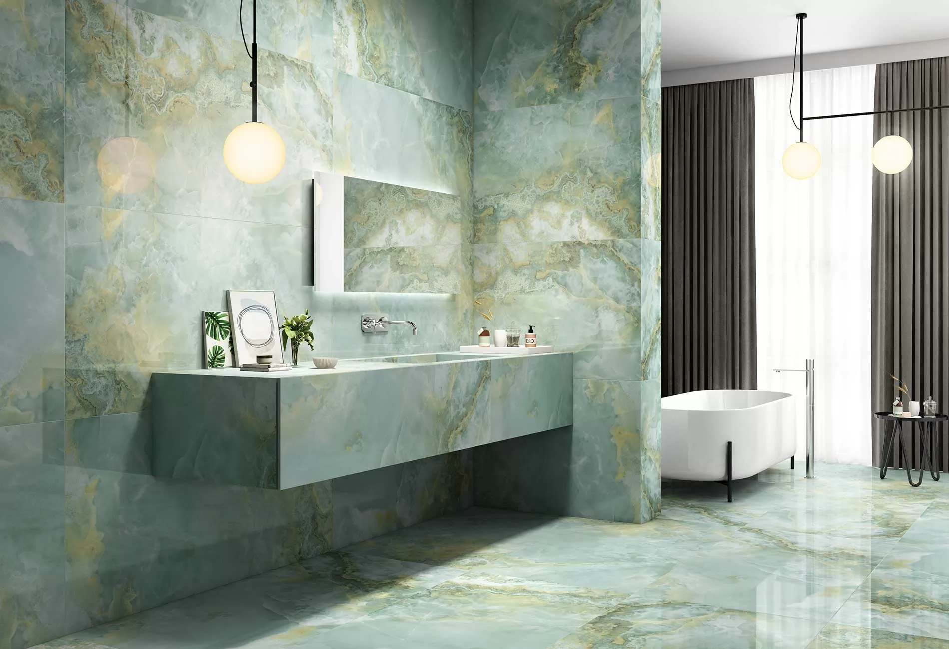 Фото в интерьере Colortile Onyx Verde