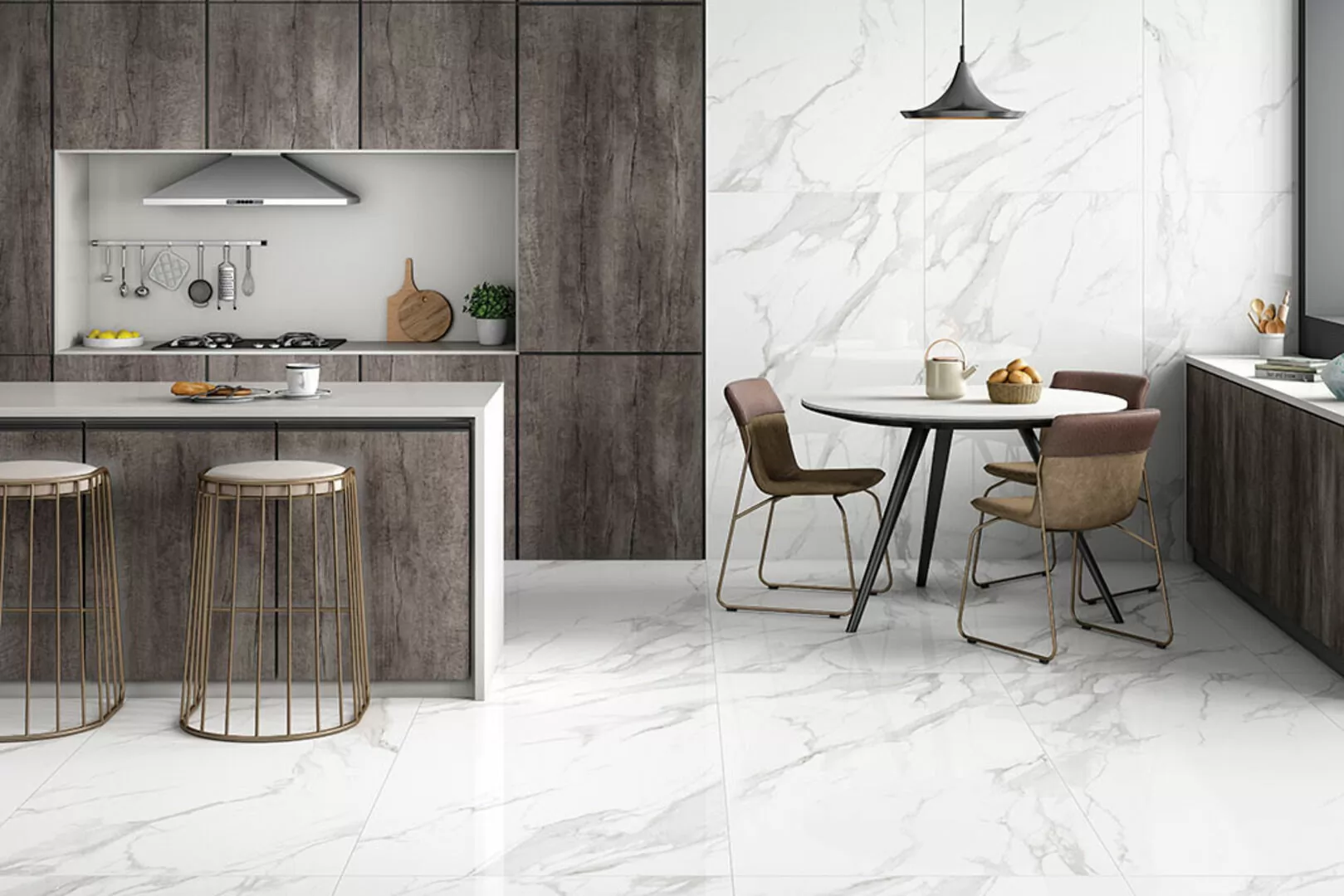 Фото в интерьере Colortile Statuario Cromite