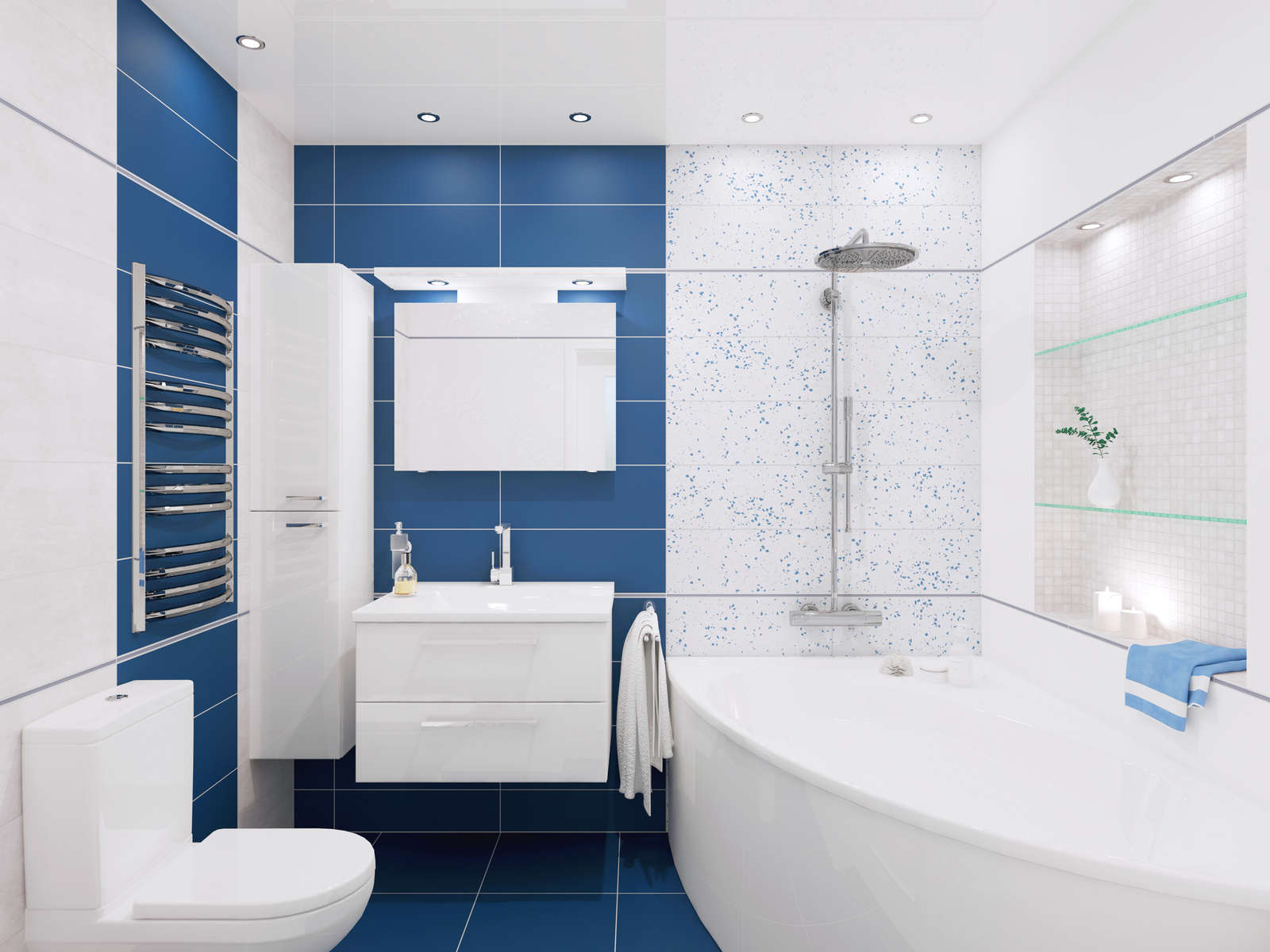 Фото в интерьере для ванной Concept GT Blue mix 5