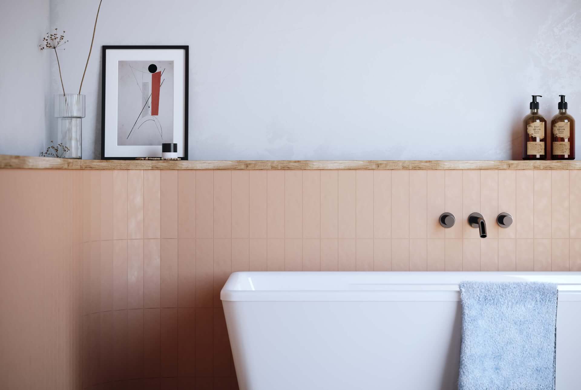 Фото в интерьере для ванной Creto Aquarelle
