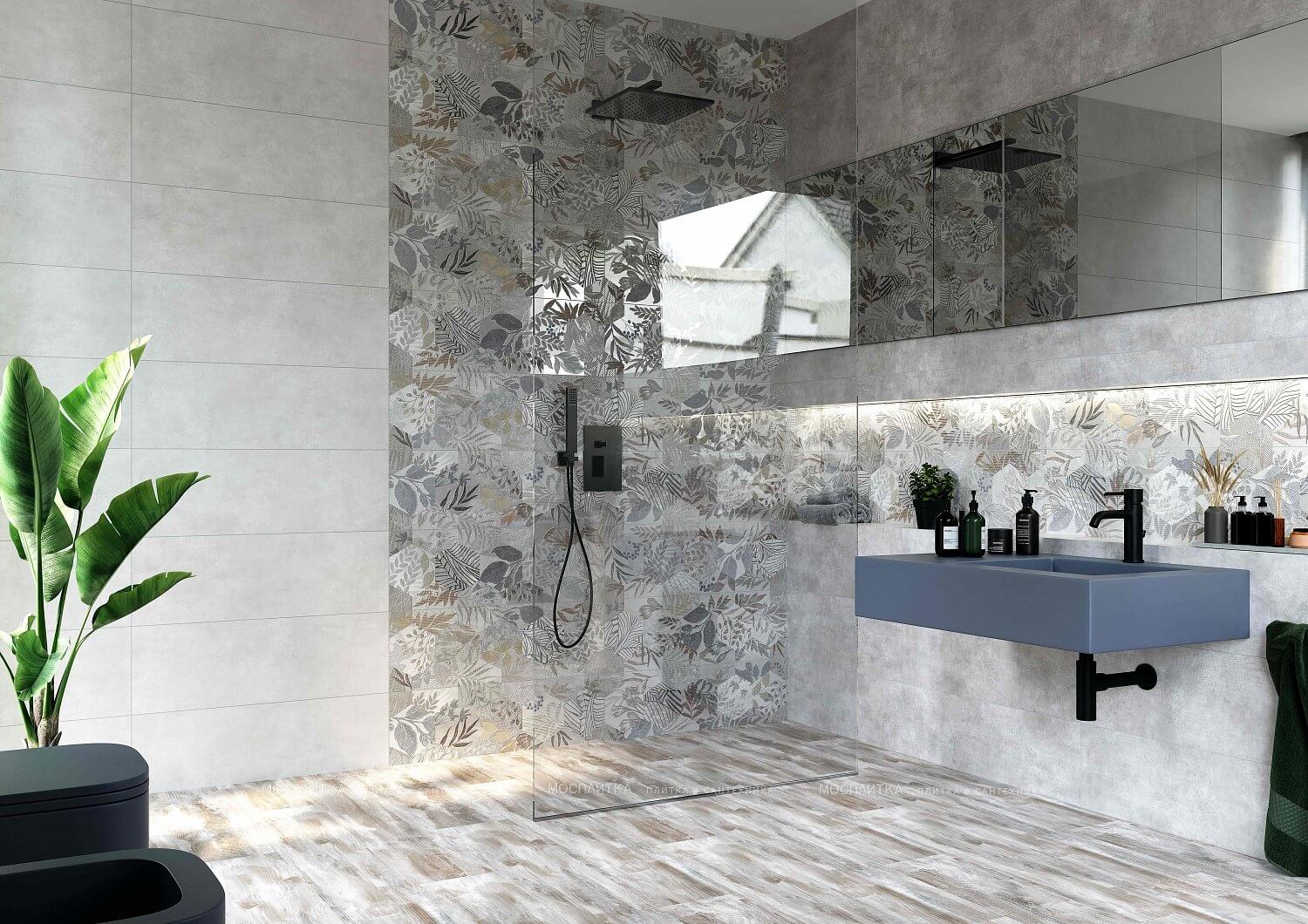 Фото в интерьере для ванной Creto Cemento
