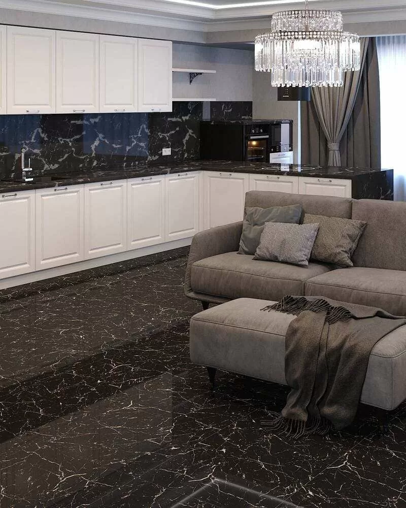 Фото в интерьере Cube Ceramica Black Marble