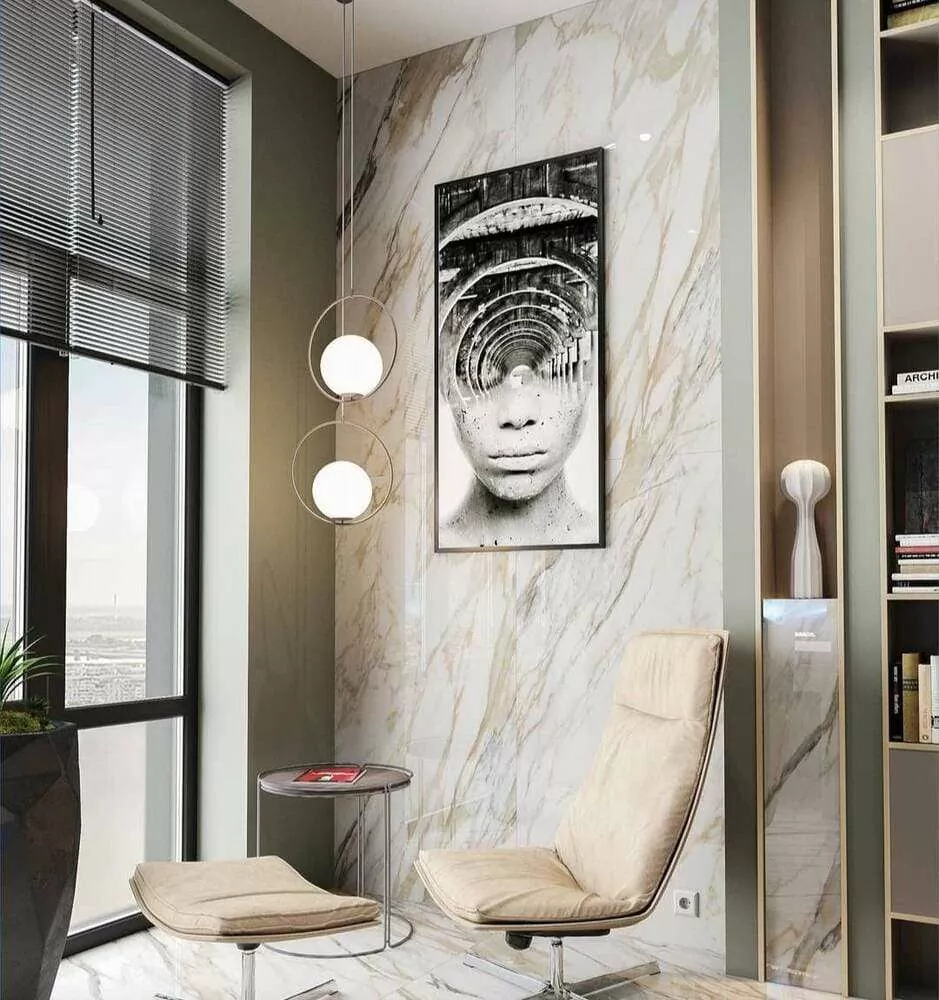 Фото в интерьере Cube Ceramica Calacatta