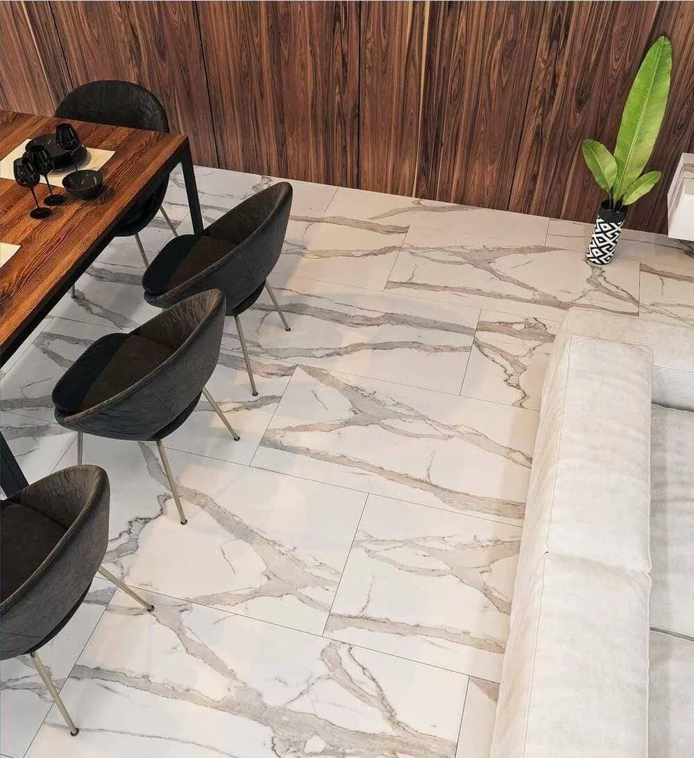 Фото в интерьере Cube Ceramica Calacatta