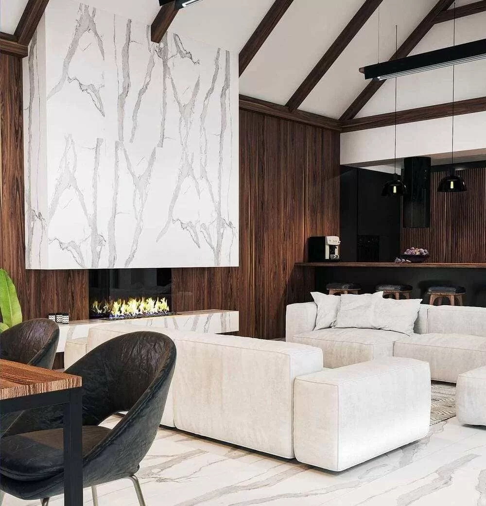 Фото в интерьере Cube Ceramica Calacatta
