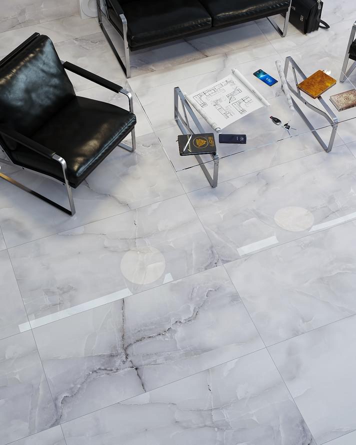 Фото в интерьере для гостиной Cube Ceramica Porcelain