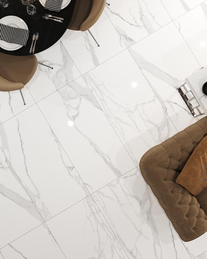 Фото в интерьере для гостиной Cube Ceramica Porcelain