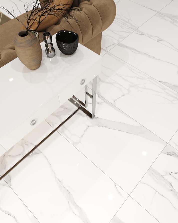 Фото в интерьере для гостиной Cube Ceramica Porcelain