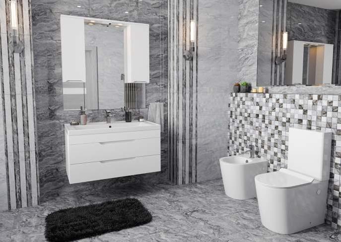 Фото в интерьере для туалета Cube Ceramica Prado