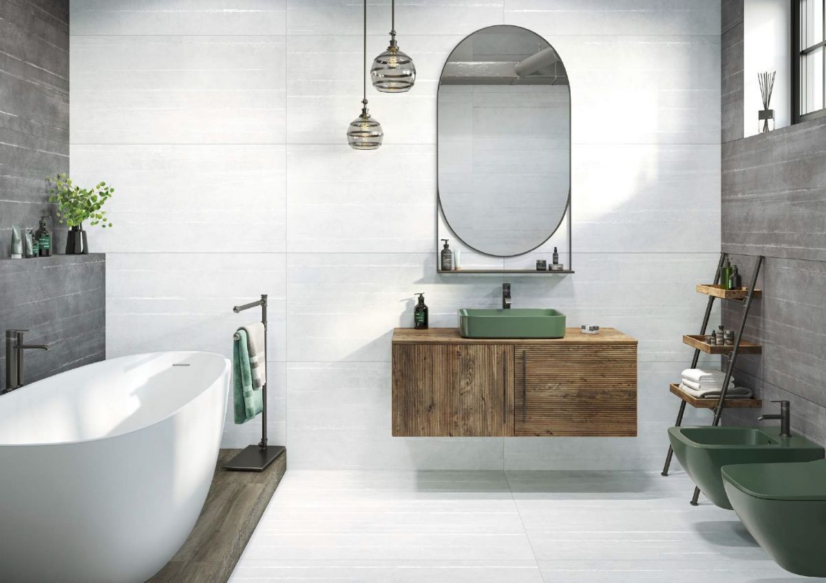 Фото в интерьере для ванной Delacora Concreto