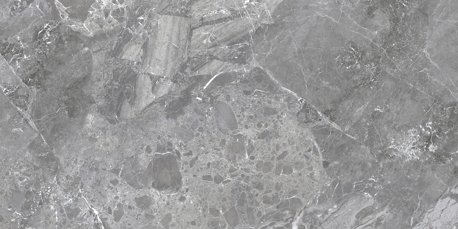 Матовый Delacora Керамогранит 60120GRY25 Greiny Graphite Sugar 600х1200x9.5 — фото 2