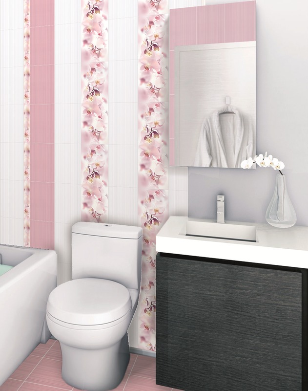 Фото в интерьере для ванной Дельта Керамика Orchid 20x30