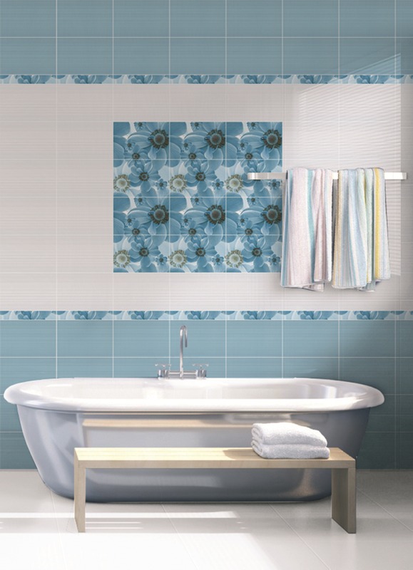 Фото в интерьере для ванной Дельта Керамика Pastel 20x30