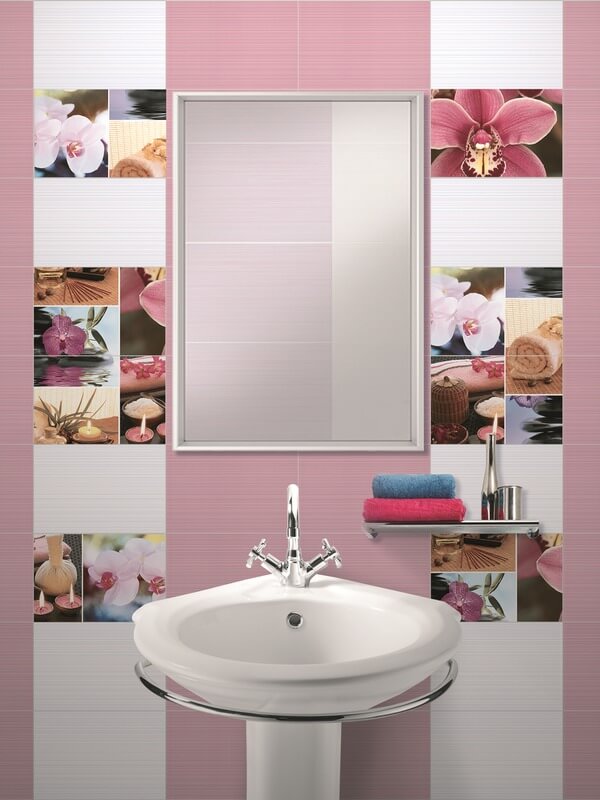 Фото в интерьере для туалета Дельта Керамика Romance 20x30