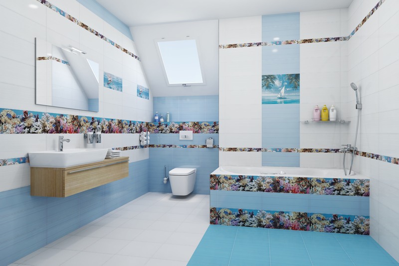 Фото в интерьере для ванной Дельта Керамика Ocean 20x50