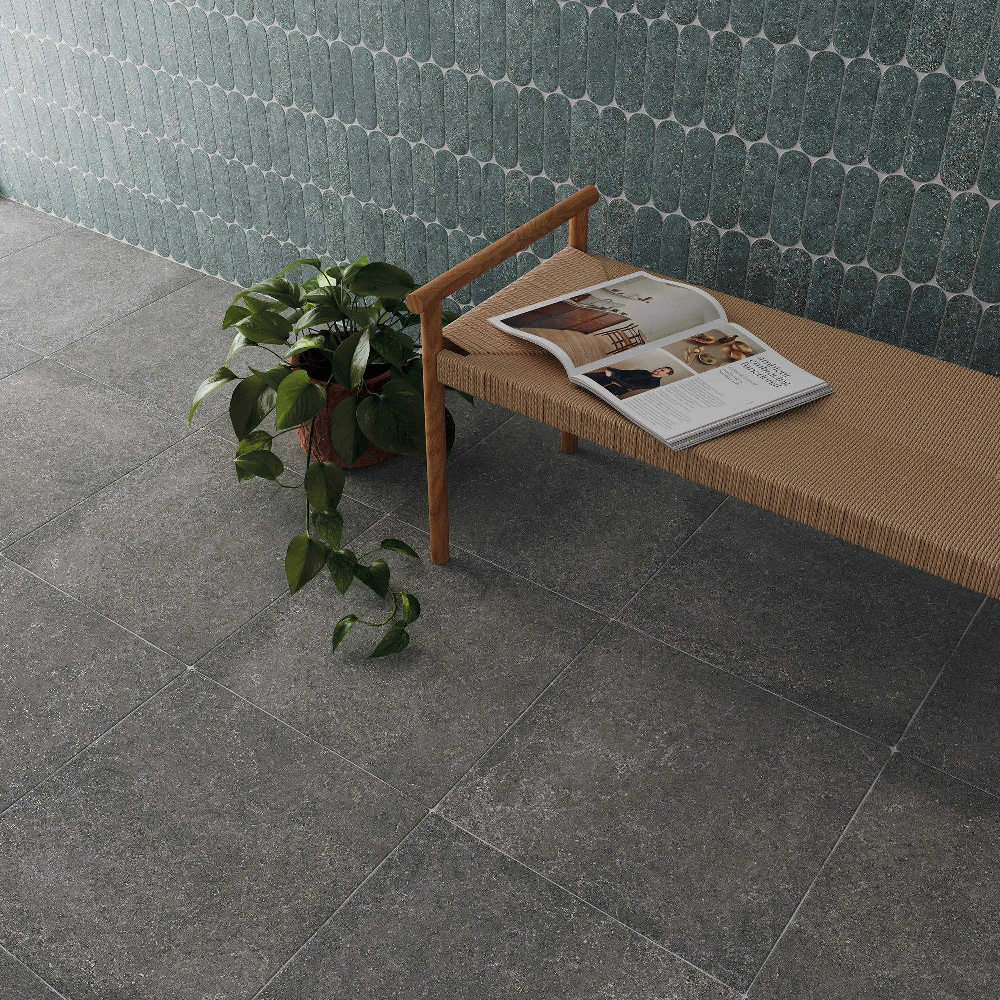 Фото в интерьере DNA Tiles Stone Dust