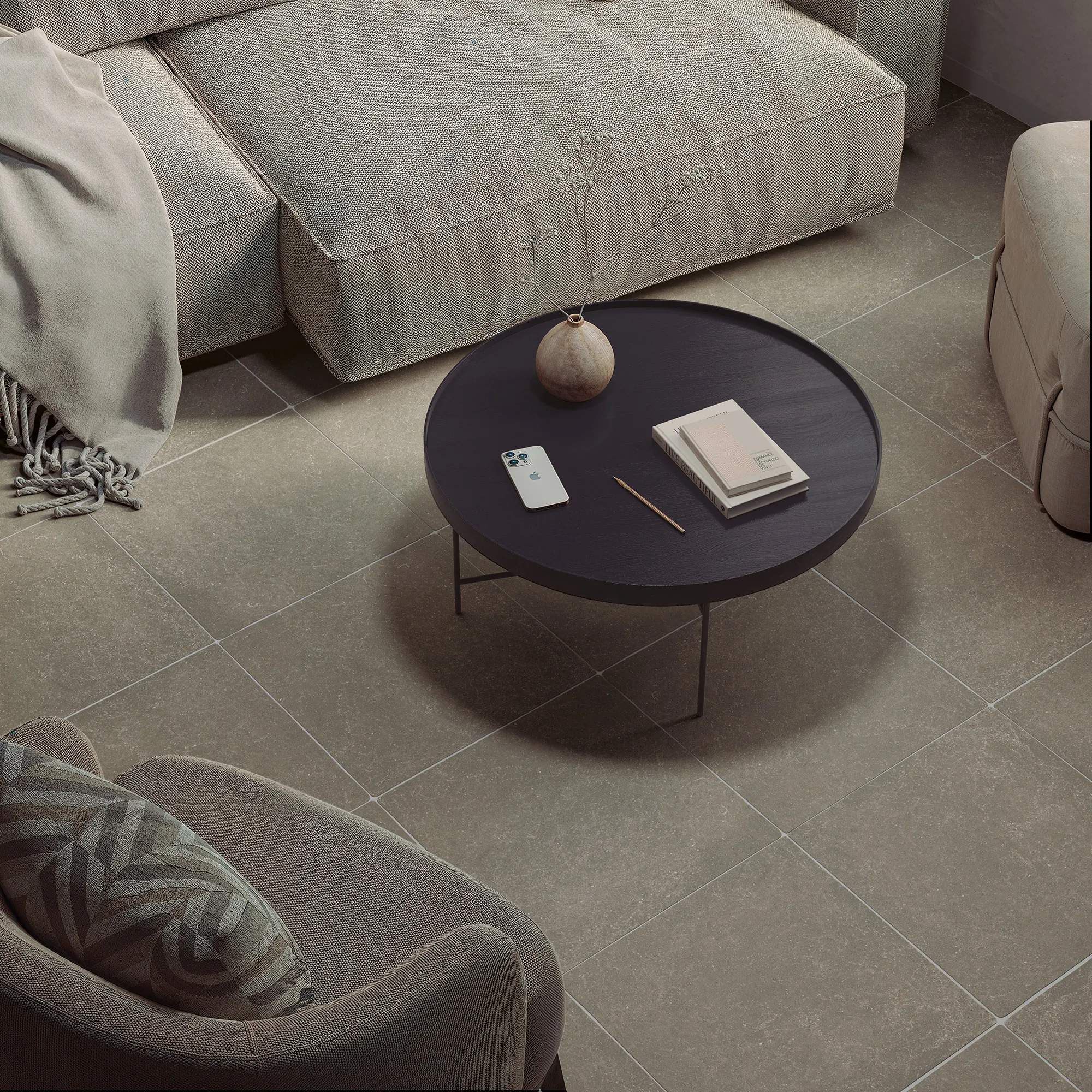 Фото в интерьере DNA Tiles Stone Dust