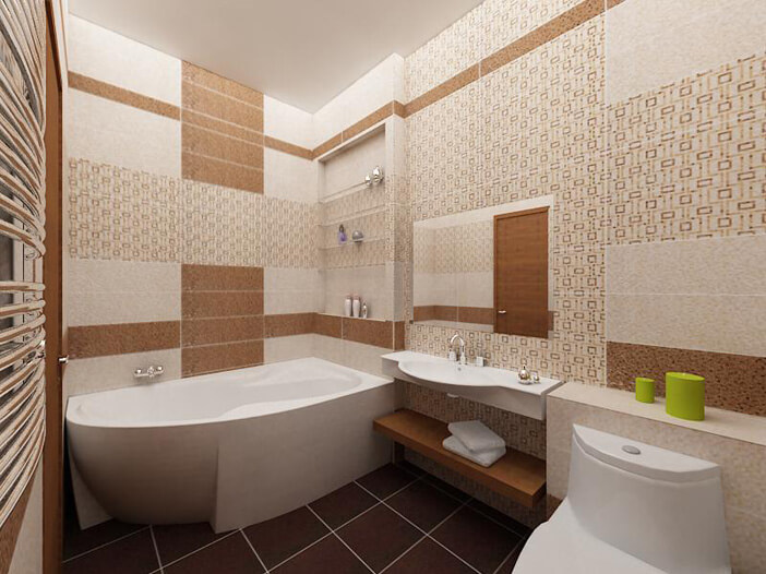 Фото в интерьере для ванной Emigres Mosaic