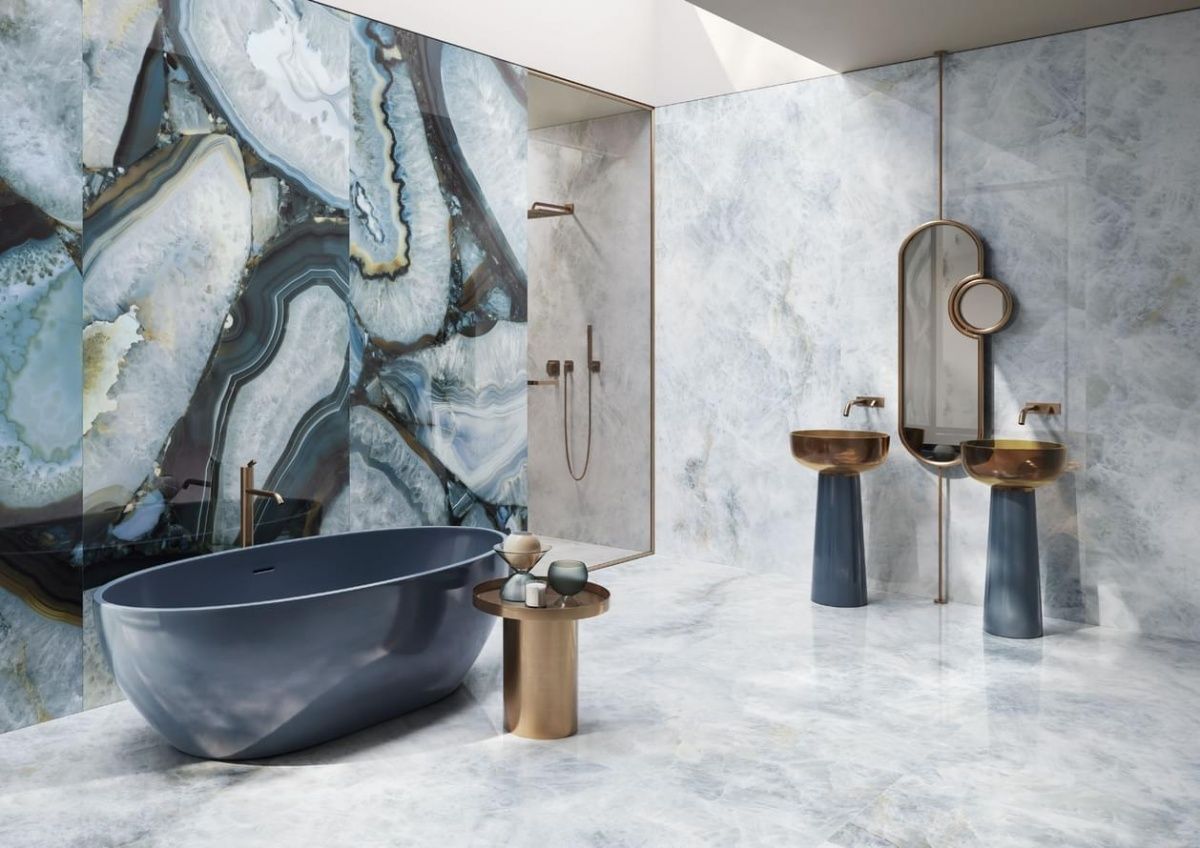 Фото в интерьере для ванной Emil Ceramica Tele Di Marmo Precious